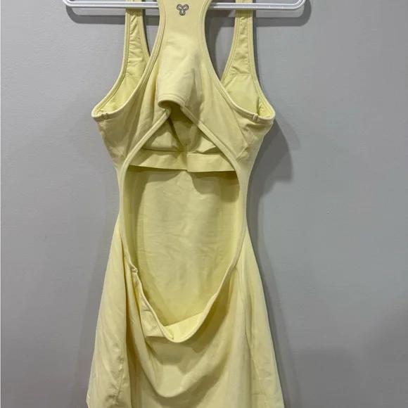Yellow Racerback Tank Top Dress - Picture 3 of 3